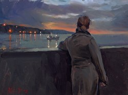 Leaving The Bay by Kevin Day - Original Painting, Canvas on Board sized 16x12 inches. Available from Whitewall Galleries